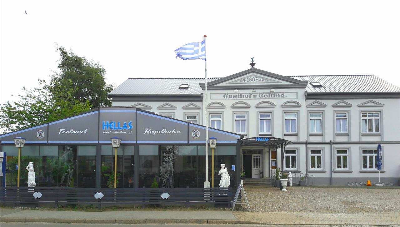 Hotel Restaurant Hellas Gelting Exteriör bild